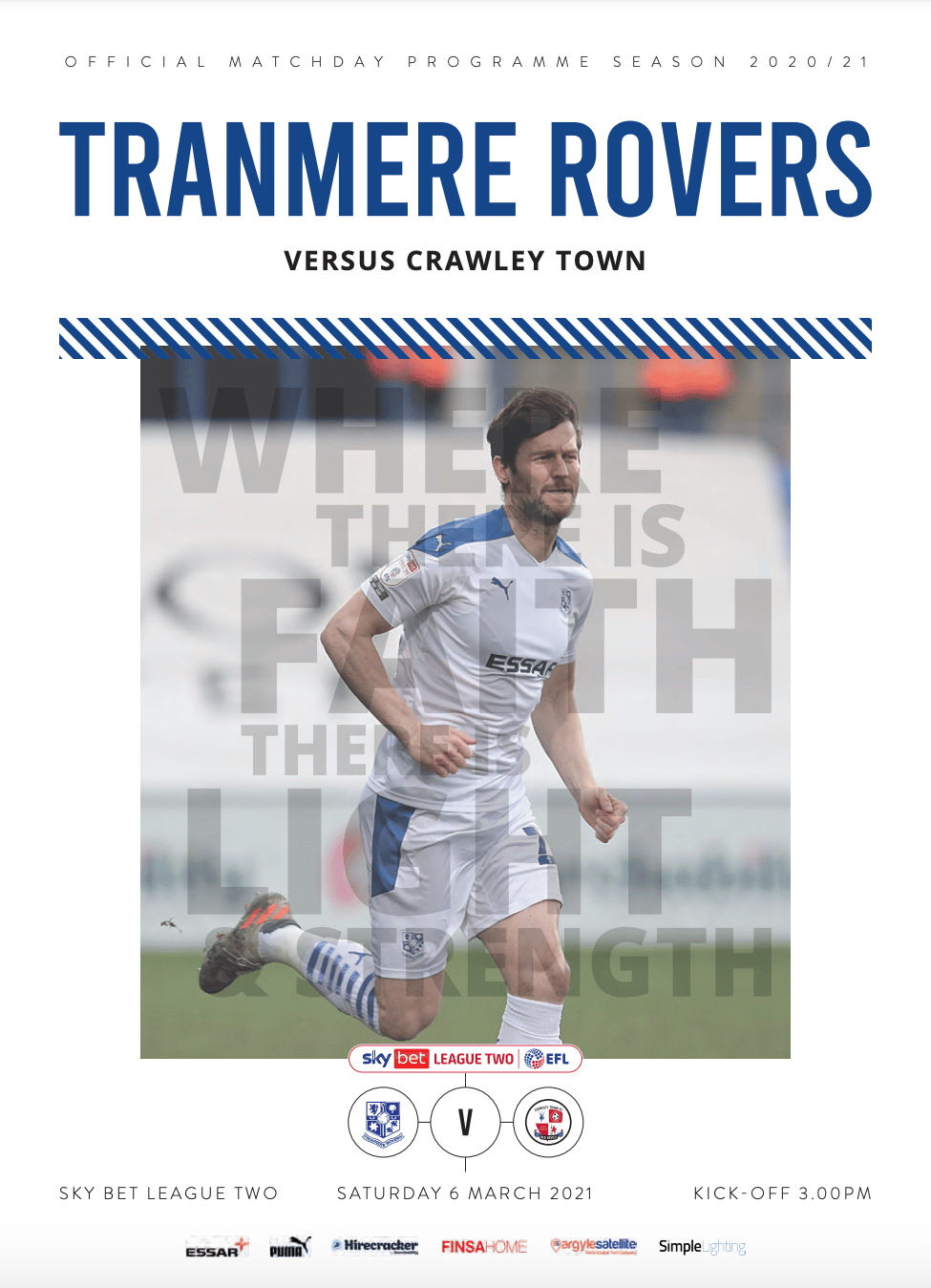 Tranmere Rovers v Newport County match programme